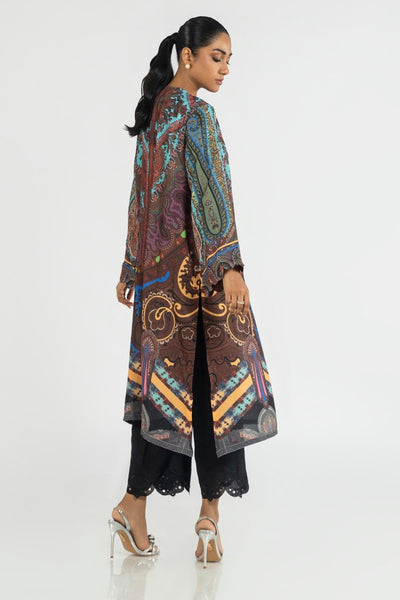 Sana Safinaz | Silk Tunics | SS24STP173-Brand:Sana Safinaz-Type:Ladies Clothes-Multicolor-Crepe-House of Maryam- Buy in UK, USA