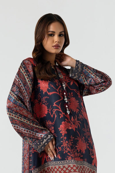 Sana Safinaz | Silk Tunics | SS24STP177P2T-Brand:Sana Safinaz-Type:Ladies Clothes-Multicolor-Poly Satin-House of Maryam- Buy in UK, USA