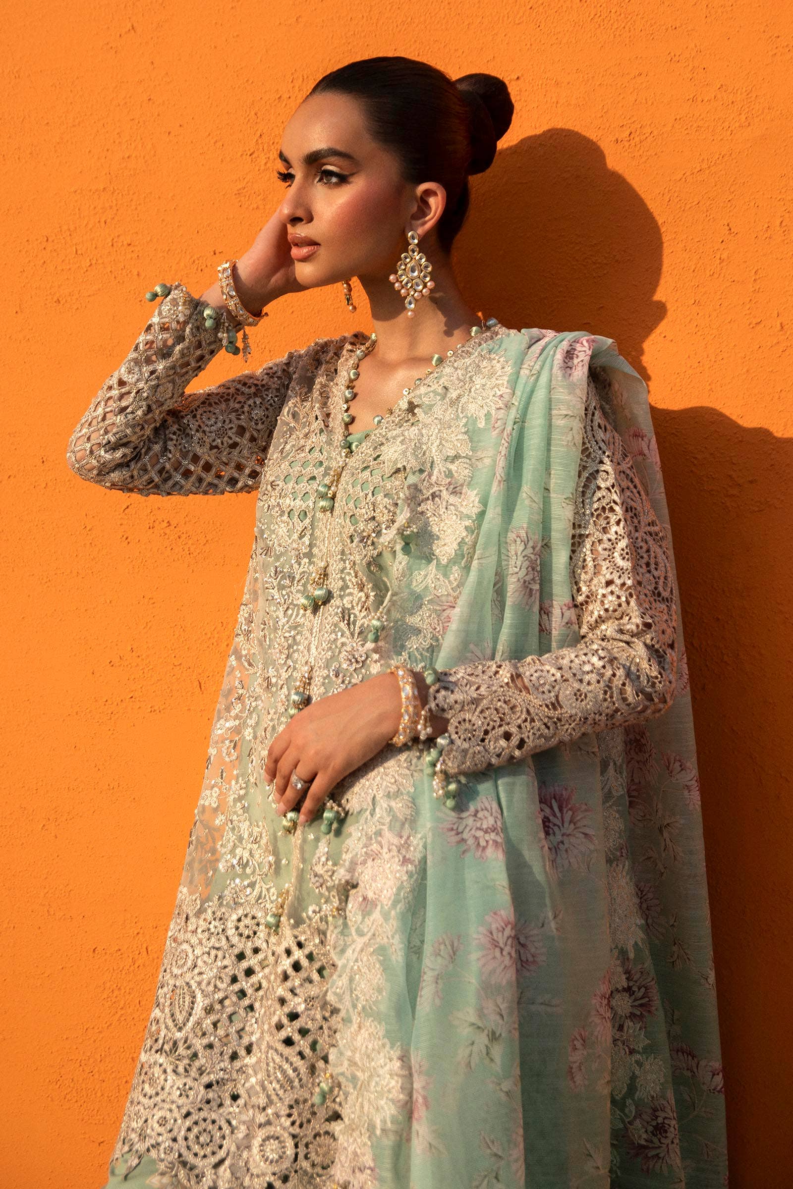 Sana Safinaz | Nura Festive 24 | N241-007-3CV by Designer Sana Safinaz - House of Maryam - Pakistani Designer Ethnic Wear in {{ shop.shopifyCountryName }}