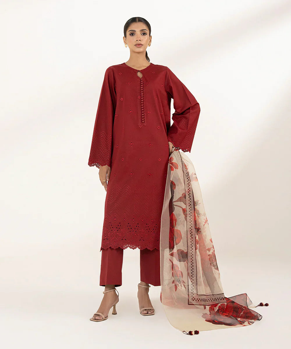 Sapphire | Signature Lawn 24 | 0U2DEST24V11 -  Sapphire Luxury - Original Designer Dress - House of Maryam