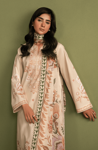 Seran | Essentials Casual | Alen-Brand:Seran-Type:Ladies Clothes-Beige-Lawn-House of Maryam- Buy in UK, USA