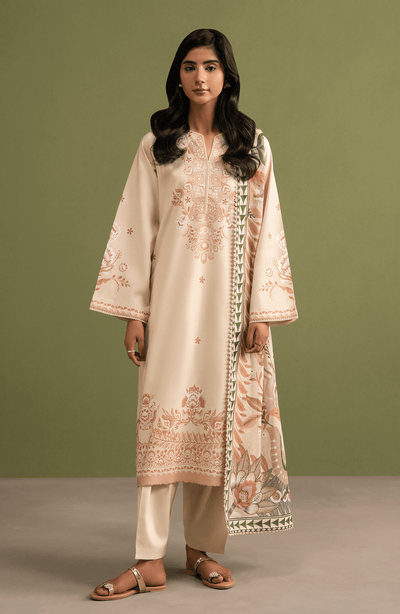 Seran | Essentials Casual | Alen-Brand:Seran-Type:Ladies Clothes-Beige-Lawn-House of Maryam- Buy in UK, USA