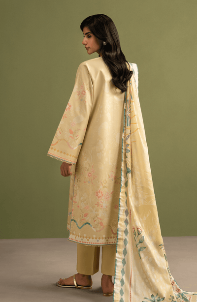 Seran | Essentials Casual | Alira-Brand:Seran-Type:Ladies Clothes-Dust Yellow-Lawn-House of Maryam- Buy in UK, USA