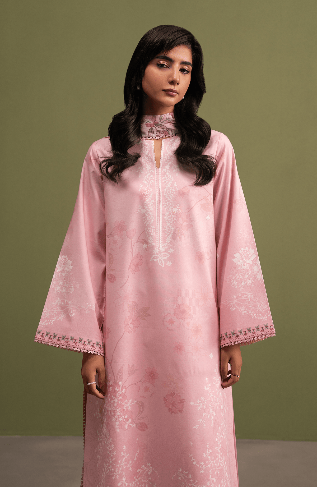 Seran | Essentials Casual | Elora-Brand:Seran-Type:Ladies Clothes-Pink-Lawn-House of Maryam- Buy in UK, USA