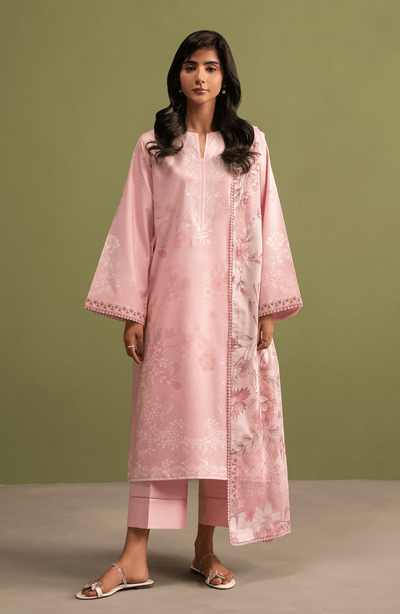 Seran | Essentials Casual | Elora-Brand:Seran-Type:Ladies Clothes-Pink-Lawn-House of Maryam- Buy in UK, USA
