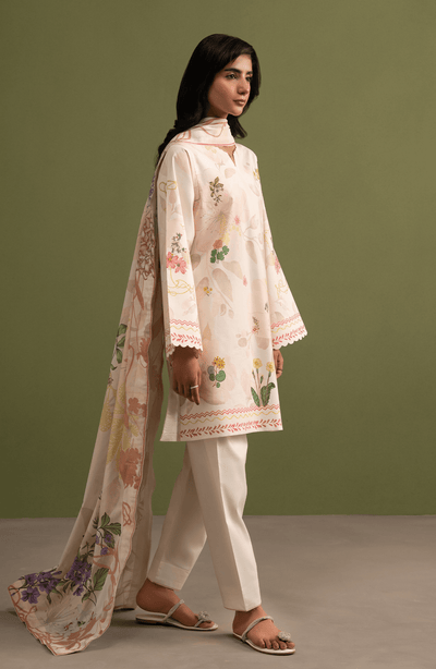Seran | Essentials Casual | Rayn-Brand:Seran-Type:Ladies Clothes-Ivory-Lawn-House of Maryam- Buy in UK, USA