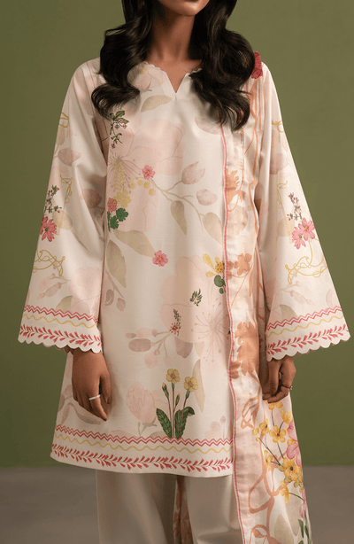 Seran | Essentials Casual | Rayn-Brand:Seran-Type:Ladies Clothes-Ivory-Lawn-House of Maryam- Buy in UK, USA