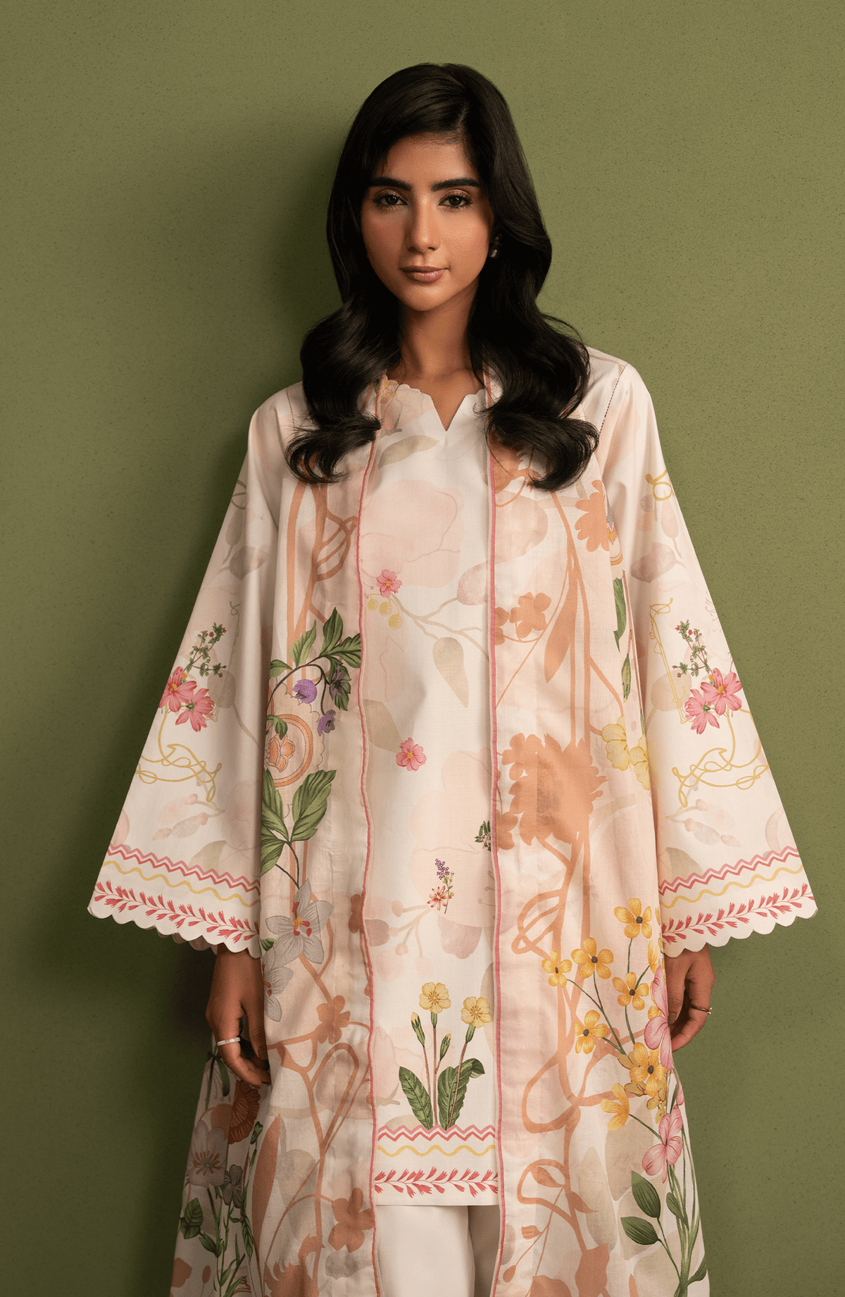 Seran | Essentials Casual | Rayn-Brand:Seran-Type:Ladies Clothes-Ivory-Lawn-House of Maryam- Buy in UK, USA