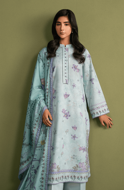 Seran | Essentials Casual | Zerin-Brand:Seran-Type:Ladies Clothes-Sky Blue-Lawn-House of Maryam- Buy in UK, USA