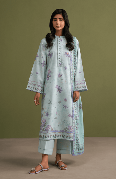 Seran | Essentials Casual | Zerin-Brand:Seran-Type:Ladies Clothes-Sky Blue-Lawn-House of Maryam- Buy in UK, USA