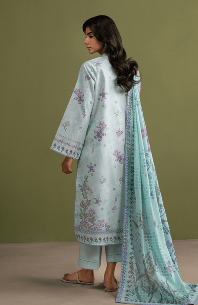 Seran | Essentials Casual | Zerin-Brand:Seran-Type:Ladies Clothes-Sky Blue-Lawn-House of Maryam- Buy in UK, USA