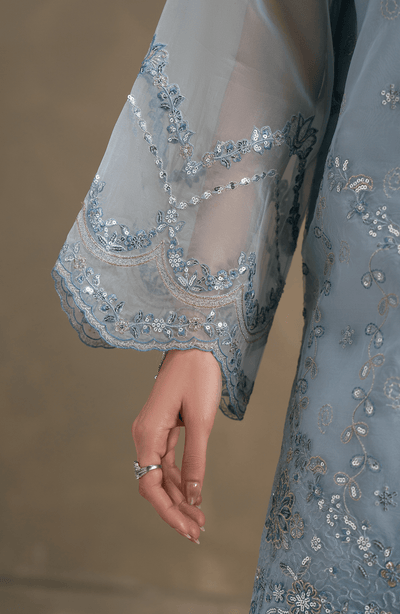 Seran | Lumiere RTW Eid 26 | Ciel-Brand:Seran-Type:Ladies Clothes-Organza - House of Maryam- Buy in UK, USA