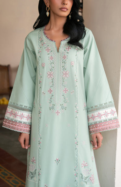Seran | Luxury Lawn | Abeer-Brand:Seran-Type:Ladies Clothes-Pale Mint Green-Lawn-House of Maryam- Buy in UK, USA