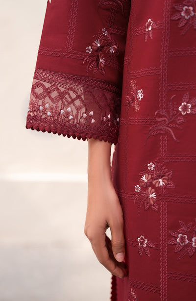 Seran | Luxury Lawn |Leeha-Brand:Seran-Type:Ladies Clothes-Purplish Red-Lawn-House of Maryam- Buy in UK, USA