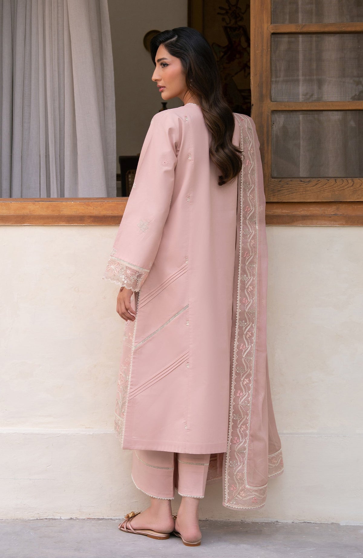 Seran | Luxury Lawn | Mehrin-Brand:Seran-Type:Ladies Clothes-Pink-Lawn-House of Maryam- Buy in UK, USA