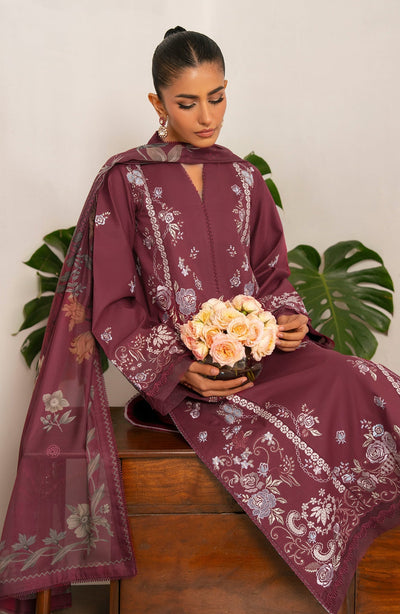 Seran | Luxury Lawn | Rehma-Brand:Seran-Type:Ladies Clothes-Berry-Lawn-House of Maryam- Buy in UK, USA