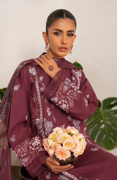 Seran | Luxury Lawn | Rehma-Brand:Seran-Type:Ladies Clothes-Berry-Lawn-House of Maryam- Buy in UK, USA