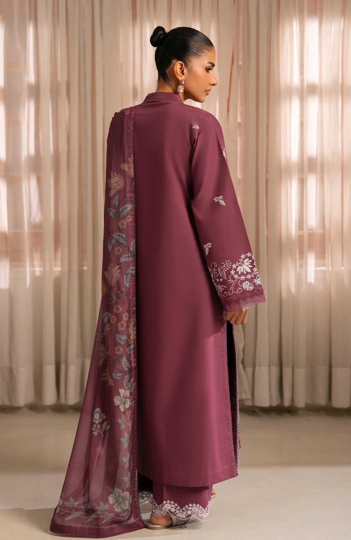 Seran | Luxury Lawn | Rehma-Brand:Seran-Type:Ladies Clothes-Berry-Lawn-House of Maryam- Buy in UK, USA