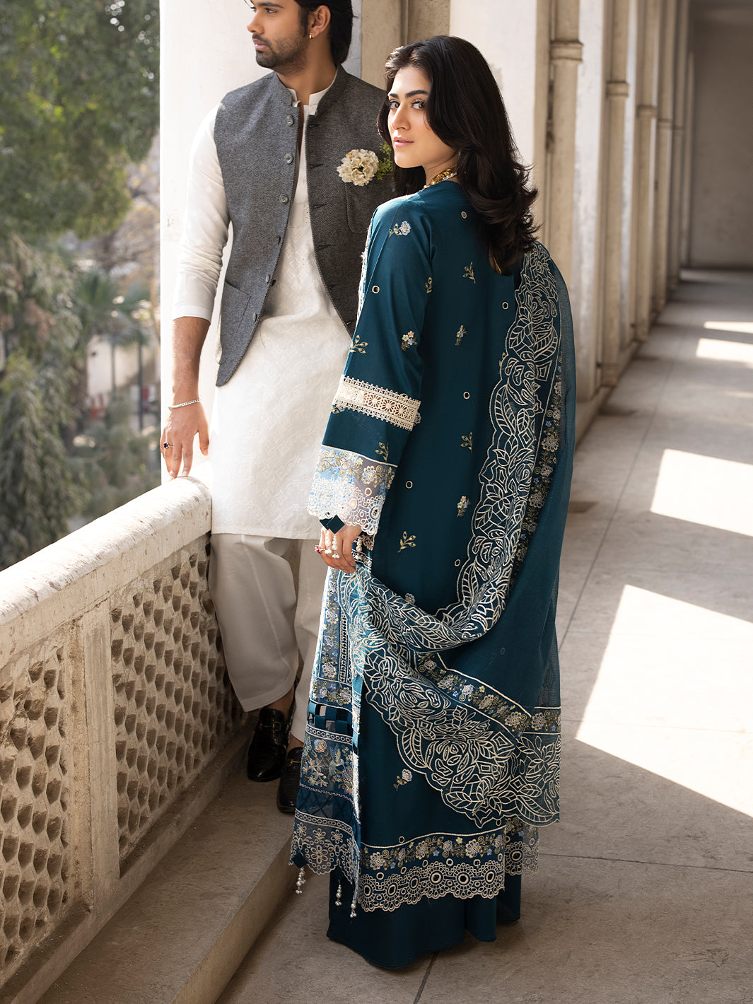 Mahnur | Mahrukh Luxury Lawn 24 | SERENE -  Mahnur Luxury - Original Designer Dress - House of Maryam