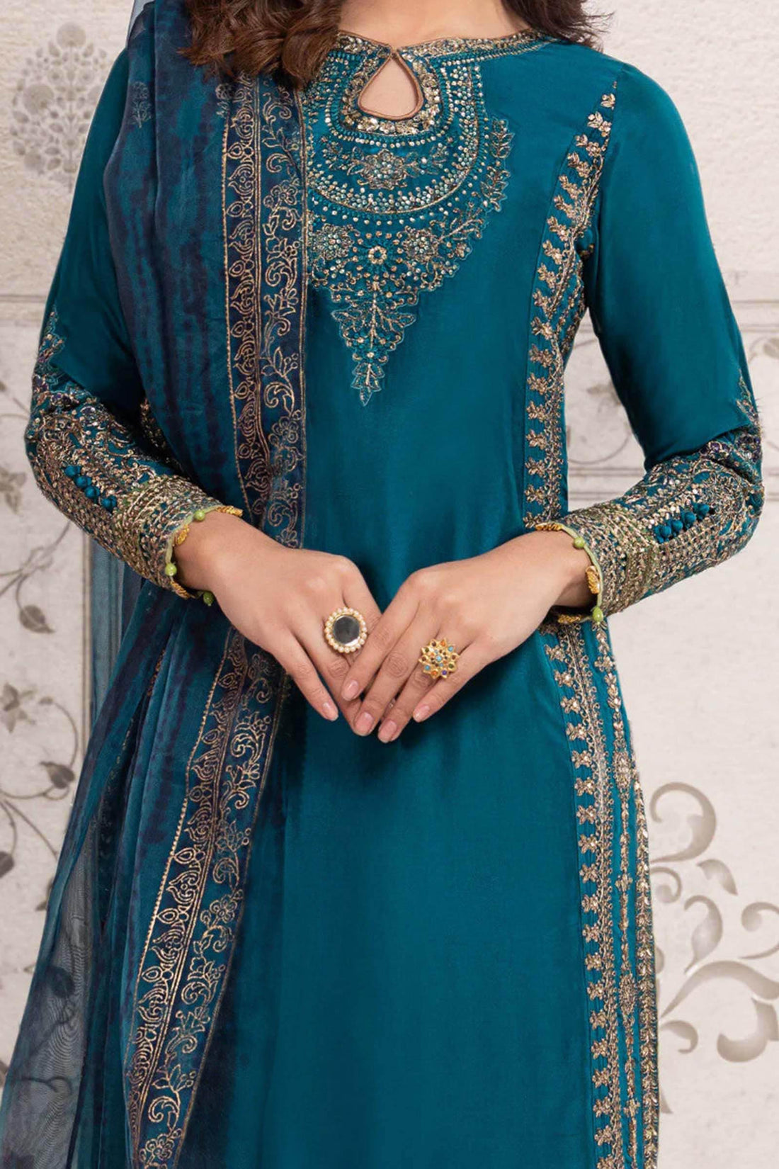 Maira B | Ready to Wear | SF-EF22-07R1 -  Maria B Luxury Formals -  House of Maryam