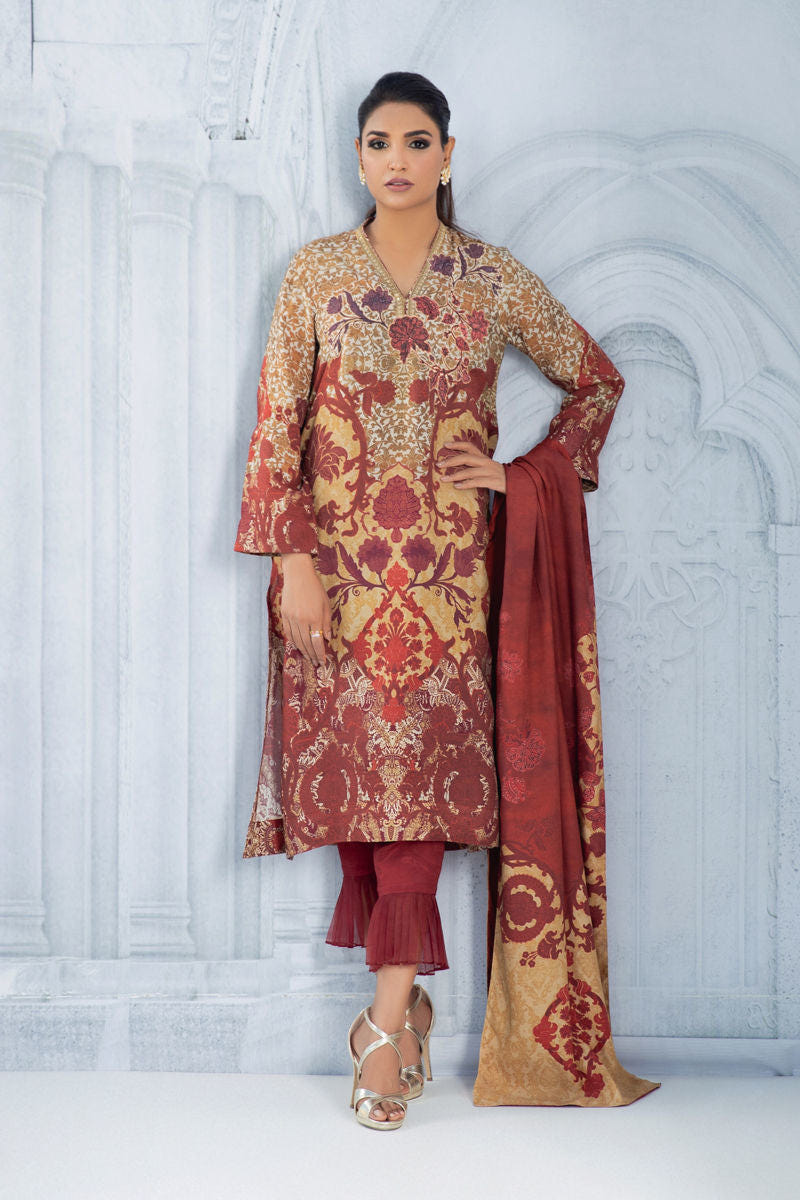 Shamaeel Ansari | Daily Pret Wear | ECK - 04 -  Shamaeel Ansari Luxury - Original Designer Dress - House of Maryam