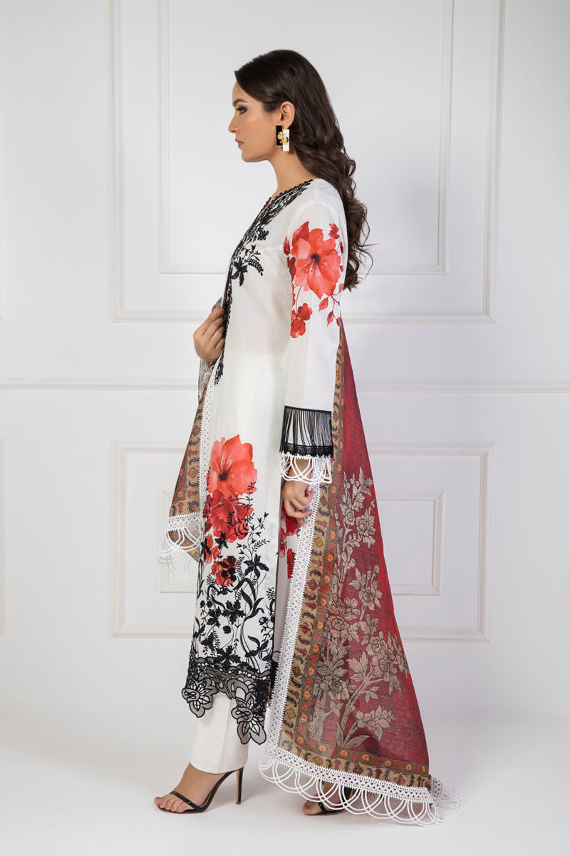 Shamaeel Ansari | Lawn 24 | LV114 -  Shamaeel Ansari Luxury - Original Designer Dress - House of Maryam