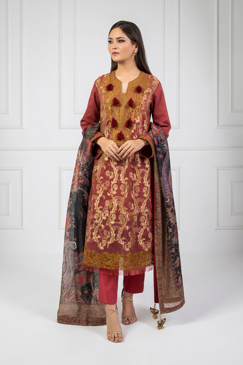 Shamaeel Ansari | Lawn 24 | LV115 -  Shamaeel Ansari Luxury - Original Designer Dress - House of Maryam