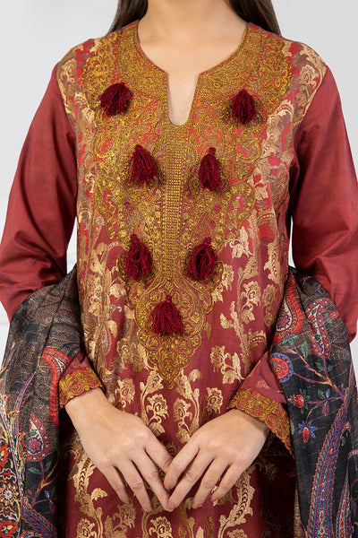 Shamaeel Ansari | Lawn 24 | LV115 -  Shamaeel Ansari Luxury - Original Designer Dress - House of Maryam