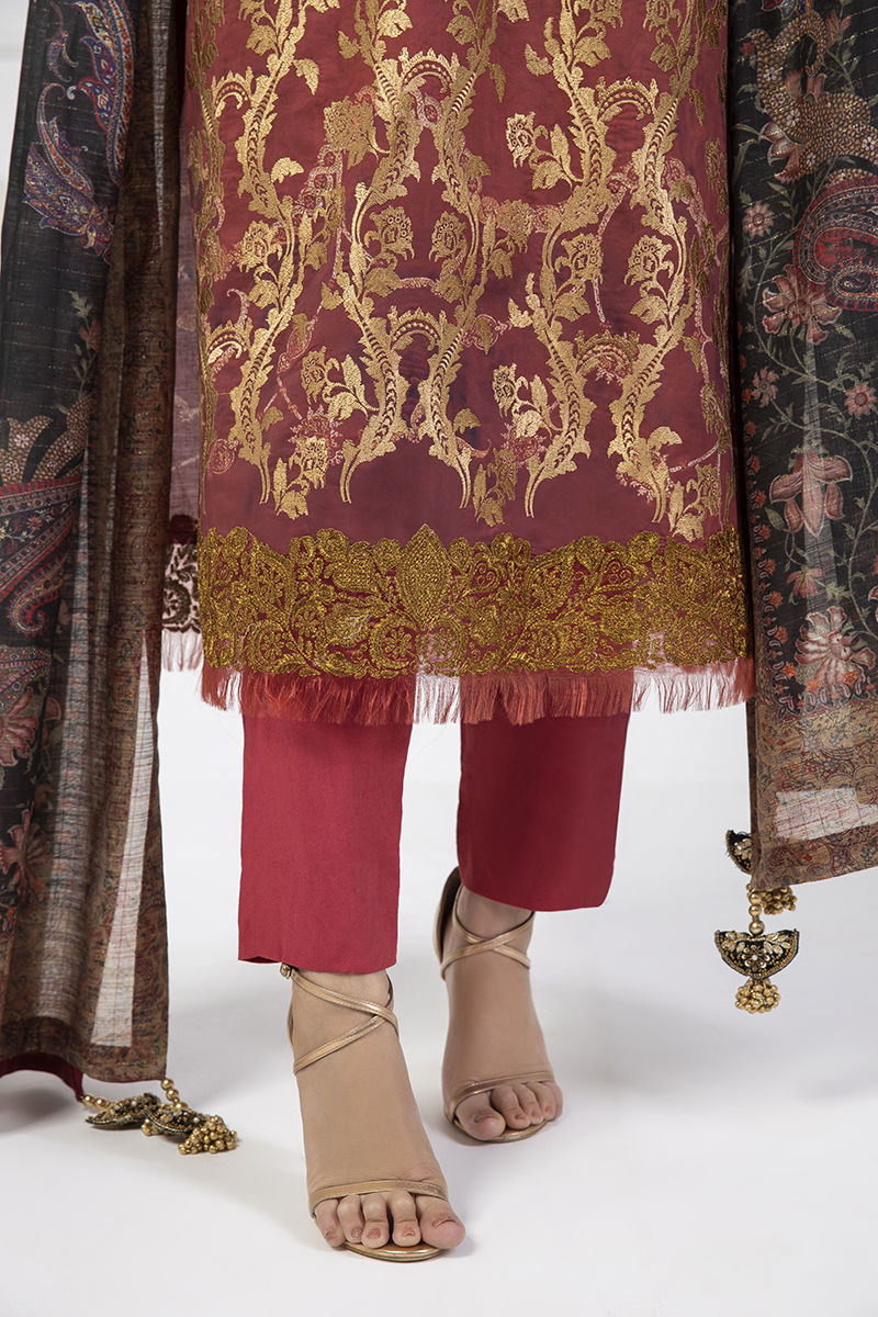 Shamaeel Ansari | Lawn 24 | LV115 -  Shamaeel Ansari Luxury - Original Designer Dress - House of Maryam