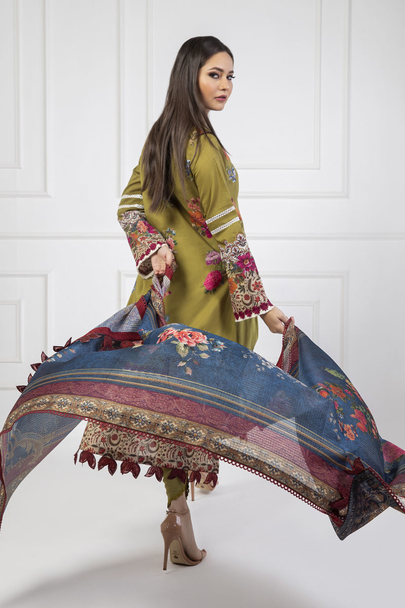 Shamaeel Ansari | Lawn 24 | LV116 -  Shamaeel Ansari Luxury - Original Designer Dress - House of Maryam