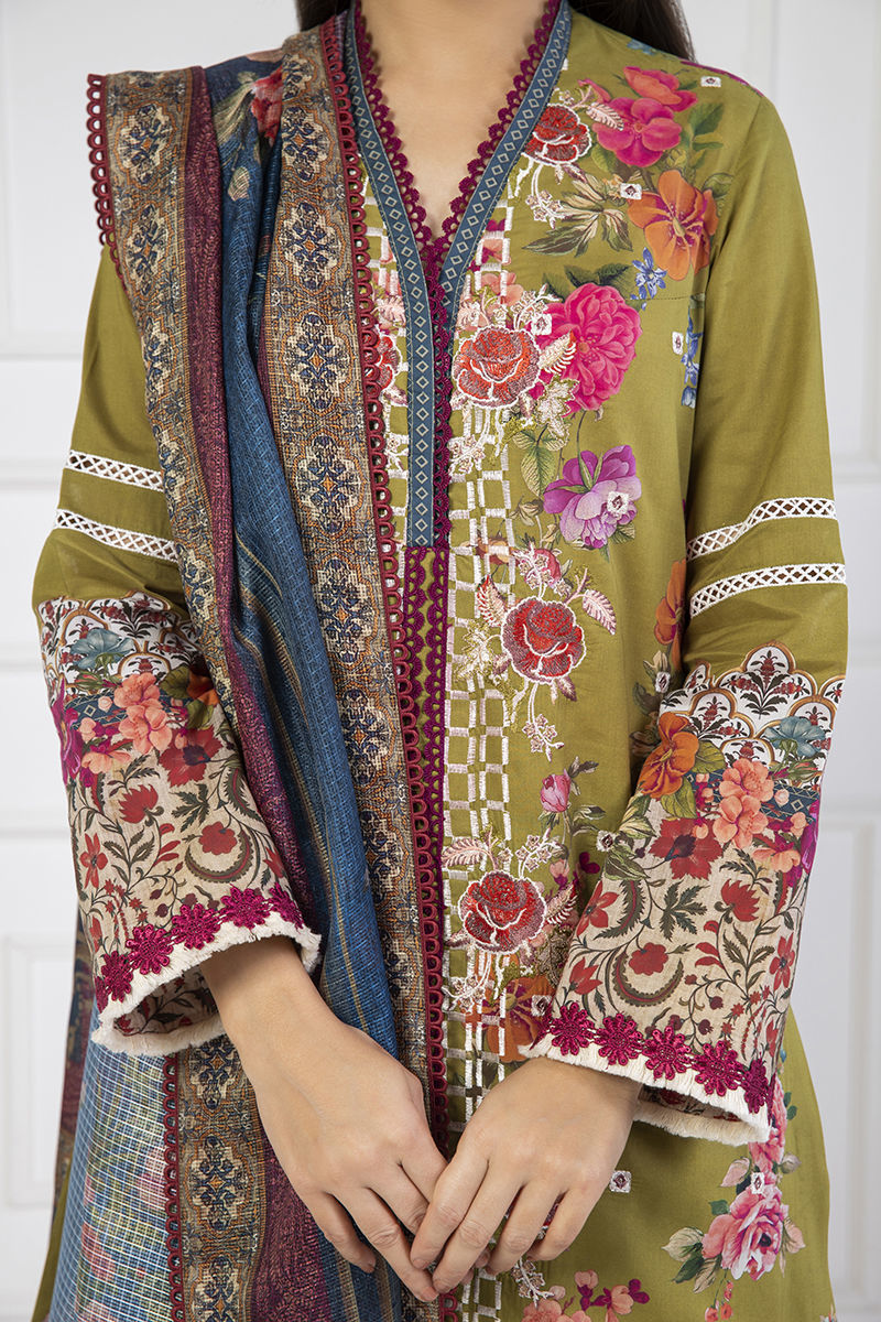 Shamaeel Ansari | Lawn 24 | LV116 -  Shamaeel Ansari Luxury - Original Designer Dress - House of Maryam