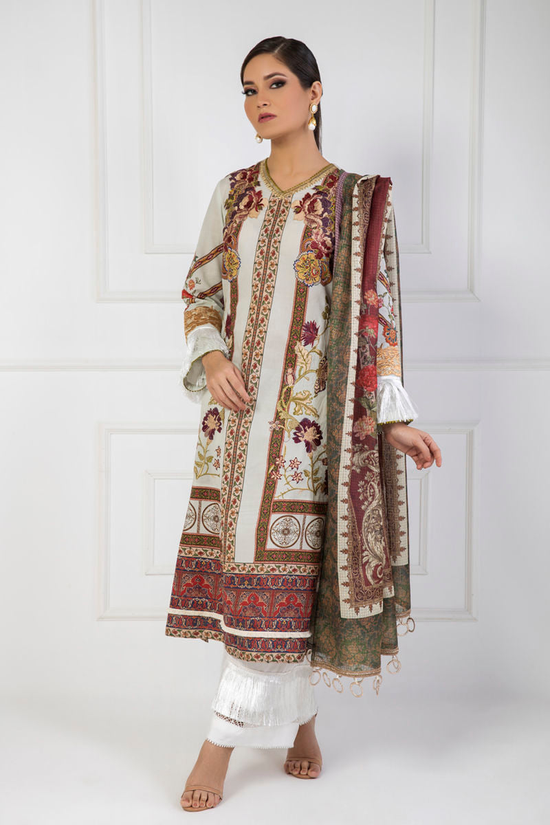 Shamaeel Ansari | Lawn 24 | LV11 -  Shamaeel Ansari Luxury - Original Designer Dress - House of Maryam