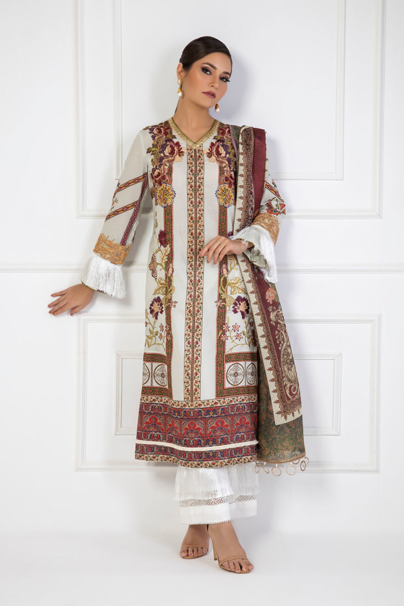 Shamaeel Ansari | Lawn 24 | LV11 -  Shamaeel Ansari Luxury - Original Designer Dress - House of Maryam