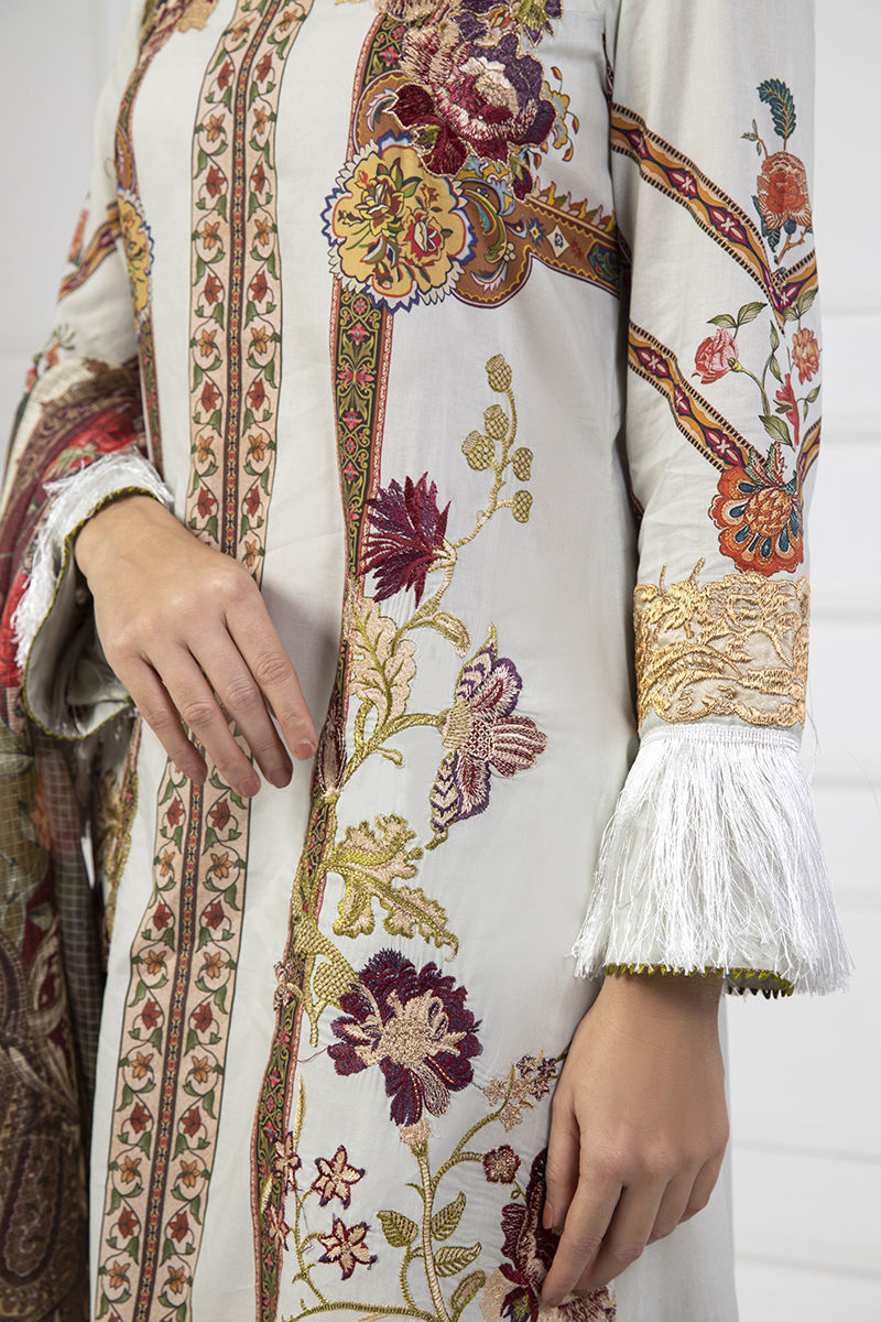 Shamaeel Ansari | Lawn 24 | LV11 -  Shamaeel Ansari Luxury - Original Designer Dress - House of Maryam
