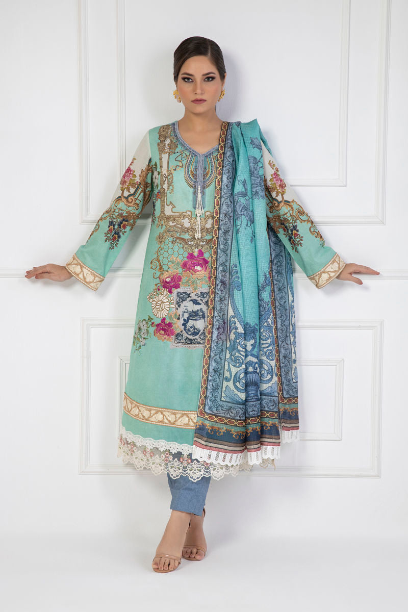 Shamaeel Ansari | Lawn 24 | LV112 -  Shamaeel Ansari Luxury - Original Designer Dress - House of Maryam