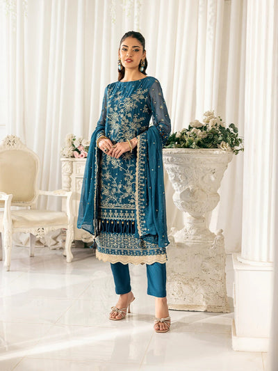 Salitex | Signature Festive Chiffon | SUNS7CH032UT -  Salitex Ladies Clothes - Original Designer Dress - House of Maryam