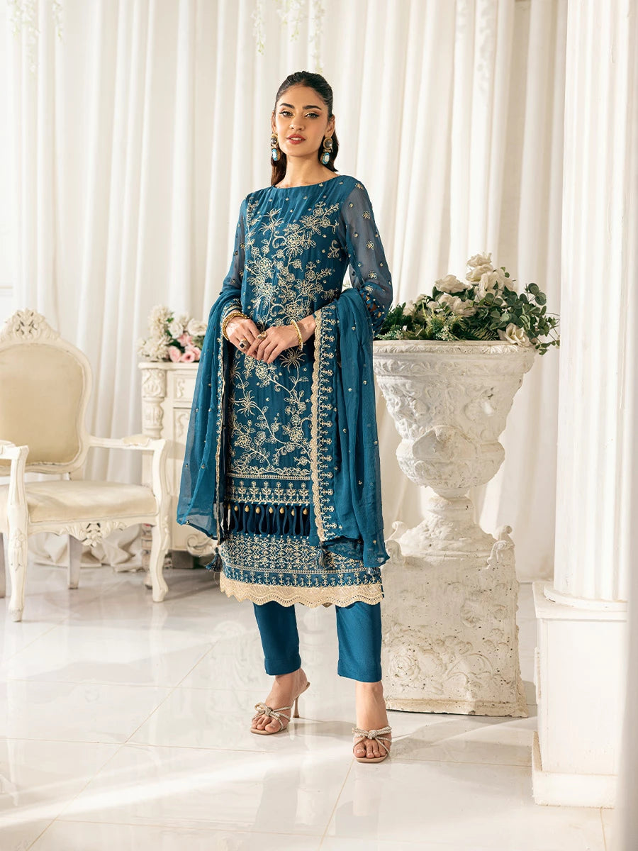 Salitex | Signature Festive Chiffon | SUNS7CH032UT -  Salitex Ladies Clothes - Original Designer Dress - House of Maryam