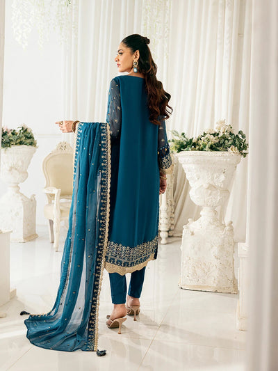 Salitex | Signature Festive Chiffon | SUNS7CH032UT -  Salitex Ladies Clothes - Original Designer Dress - House of Maryam