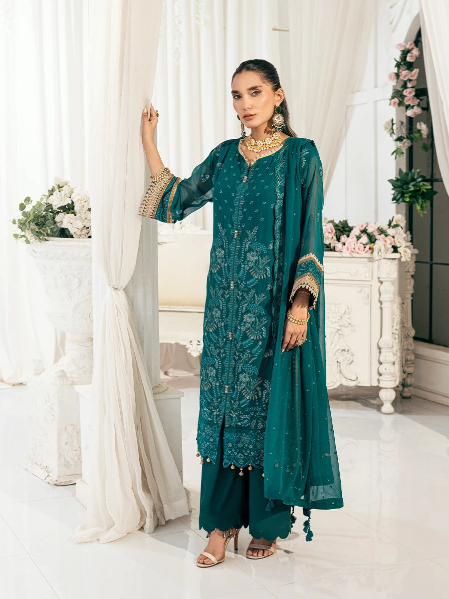 Salitex | Signature Festive Chiffon | SUNS7CH045UT -  Salitex Ladies Clothes - Original Designer Dress - House of Maryam