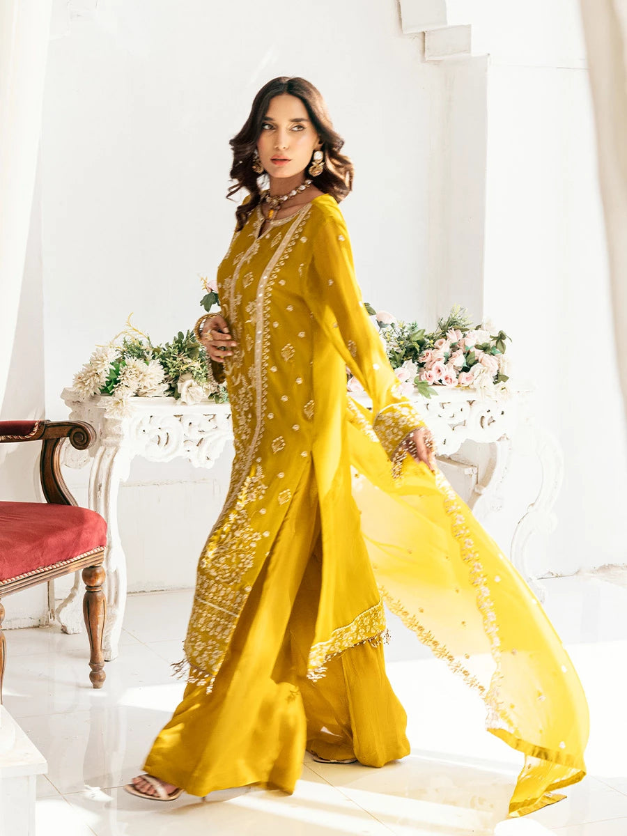 Salitex | Signature Festive Chiffon | SUNS7CH041UT -  Salitex Ladies Clothes - Original Designer Dress - House of Maryam