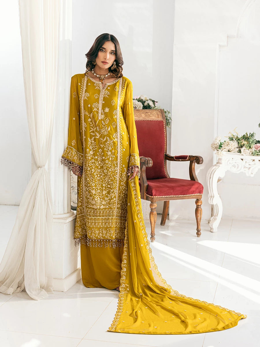 Salitex | Signature Festive Chiffon | SUNS7CH041UT -  Salitex Ladies Clothes - Original Designer Dress - House of Maryam