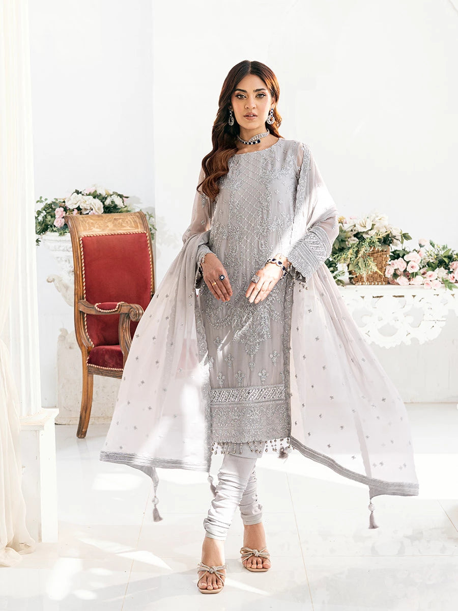 Salitex | Signature Festive Chiffon | SUNS7CH034UT -  Salitex Ladies Clothes - Original Designer Dress - House of Maryam
