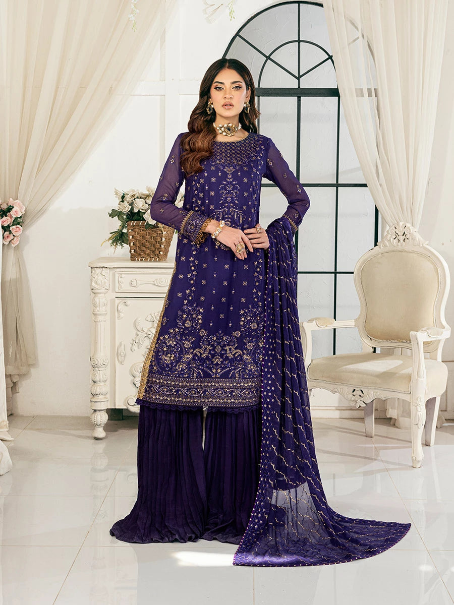 Salitex | Signature Festive Chiffon | SUNS7CH046UT -  Salitex Ladies Clothes - Original Designer Dress - House of Maryam