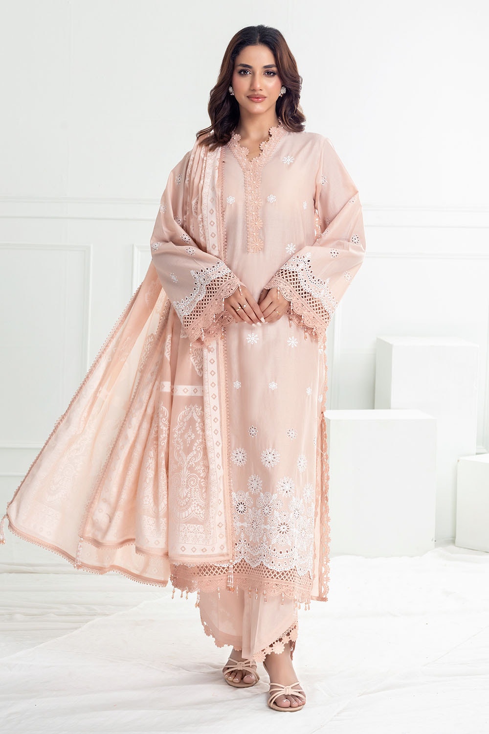 Gul Ahmed | Festive Capsule 25 | SP-52047 -  Gul Ahmed Ladies Clothes - Original Designer Dress - House of Maryam