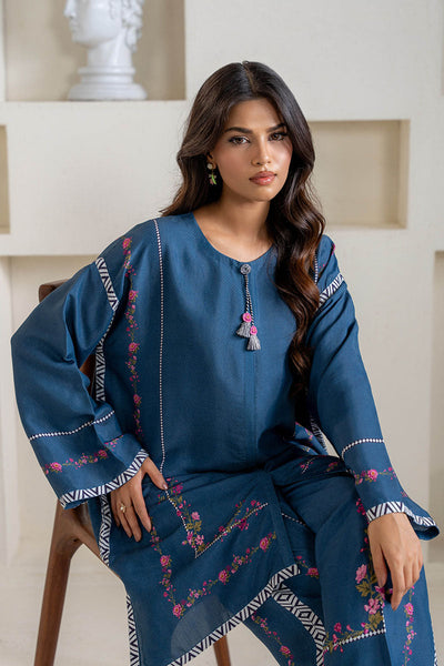 Cross Stitch | Exclusive Pret | Midnight Navy-2PC (Shirt & Trouser)
