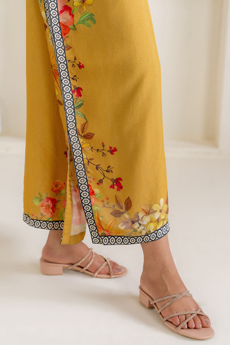 Cross Stitch | Exclusive Pret | Marigold Muse Printed Silk Shirt-3