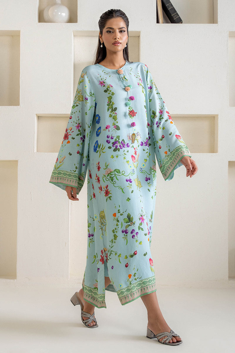 Cross Stitch | Exclusive Pret | Ocean Mist Printed Silk Shirt
