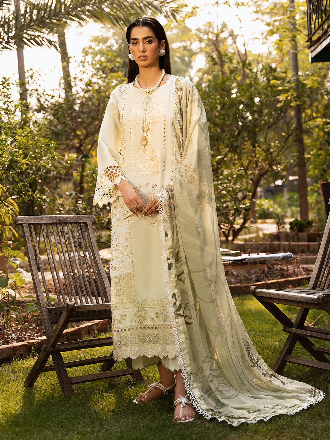 Izel | Dastak Luxury Lawn | SIRAA -  Izel Ladies Clothes - Original Designer Dress - House of Maryam
