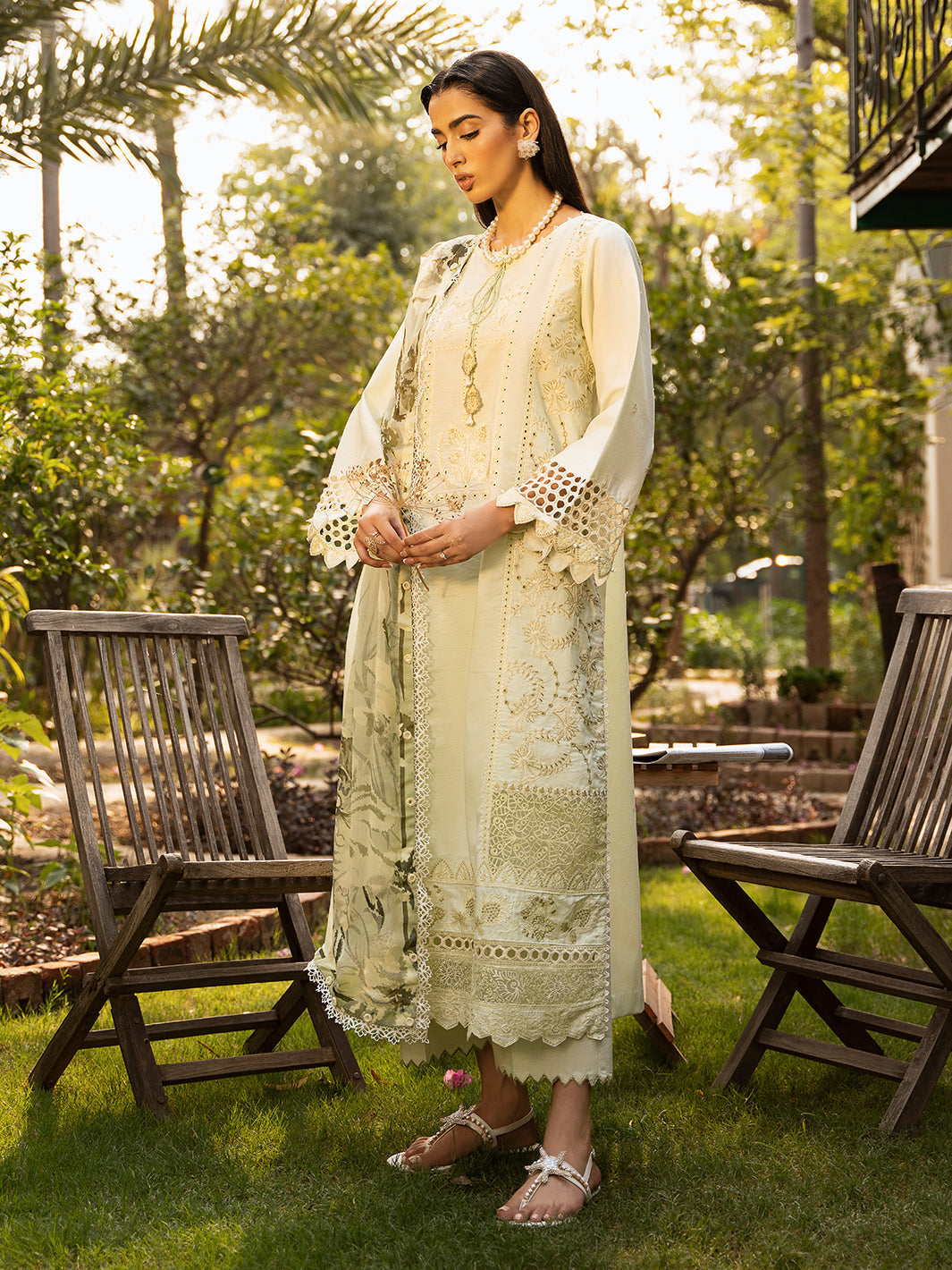 Izel | Dastak Luxury Lawn | SIRAA -  Izel Ladies Clothes - Original Designer Dress - House of Maryam