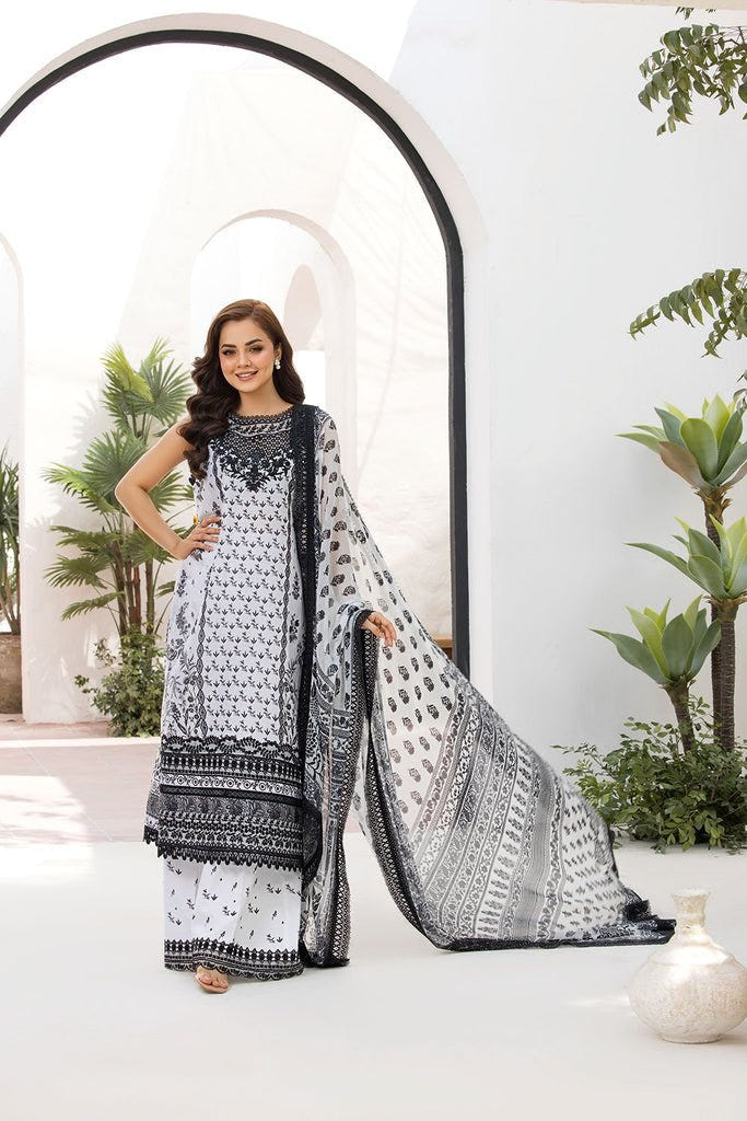 Sobia Nazir | Vital Lawn 25 | 10A-Brand:Sobia Nazir-Type:Ladies Clothes-Off White-Lawn-House of Maryam- Buy in UK, USA